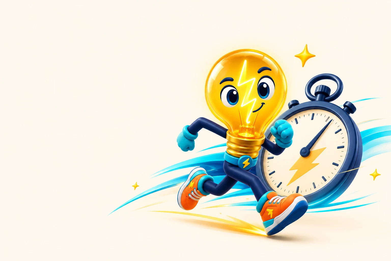 10초 타이머에 도전하는 Quiz Spark 마스코트